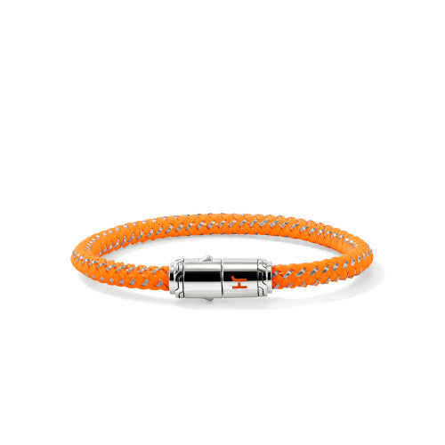 JH Cord Bracelet, Sterling Silver, Rubber