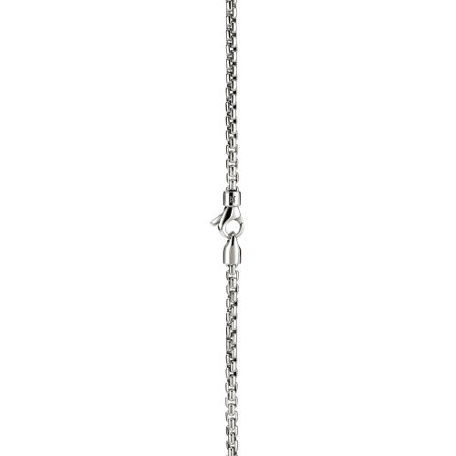 JH Box Chain Necklace, Sterling Silver, 2.7MM