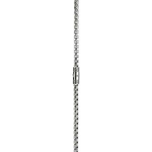 JH Box Chain Necklace, Sterling Silver, 3.7MM