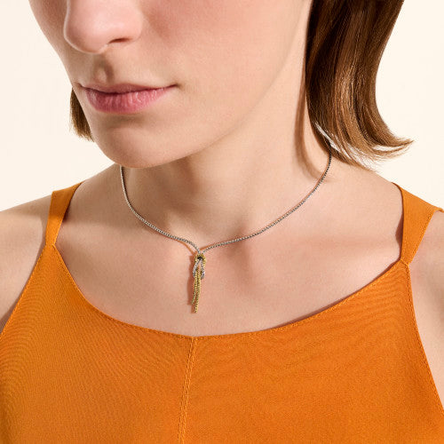JH Love Knot Y Necklace, Gold, Sterling Silver, 1.8MM