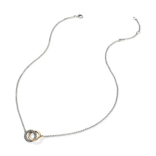 JH Essential Linked Necklace, Gold, Sterling Silver, 2MM