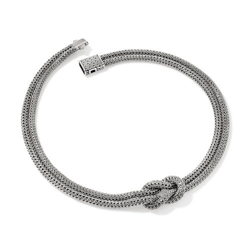 JH Love Knot Necklace, Sterling Silver, 10MM