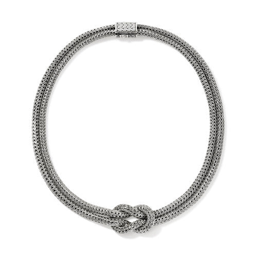 JH Love Knot Necklace, Sterling Silver, 10MM