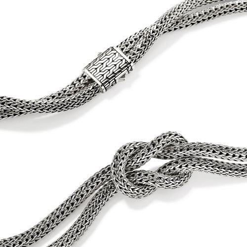 JH Love Knot Necklace, Sterling Silver, 10MM