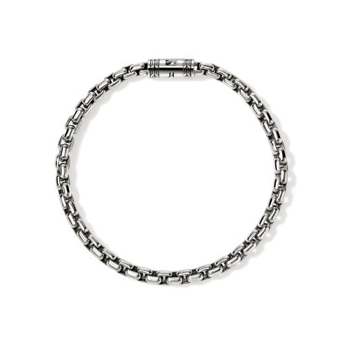 JH Box Chain Bracelet, Sterling Silver, 4.8MM