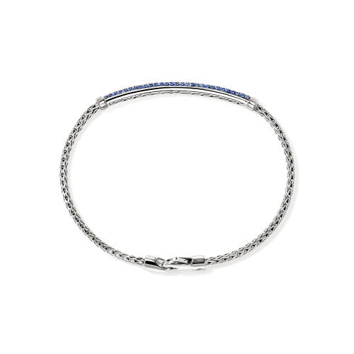 JH Essential Pavé Bracelet, Sterling Silver, Gemstones, 2.5MM