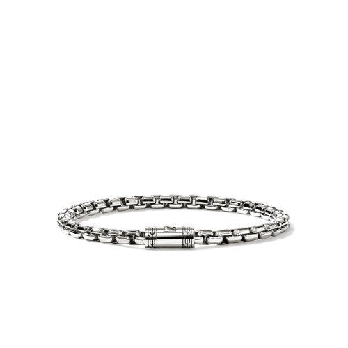 JH Box Chain Bracelet, Sterling Silver, 4.8MM