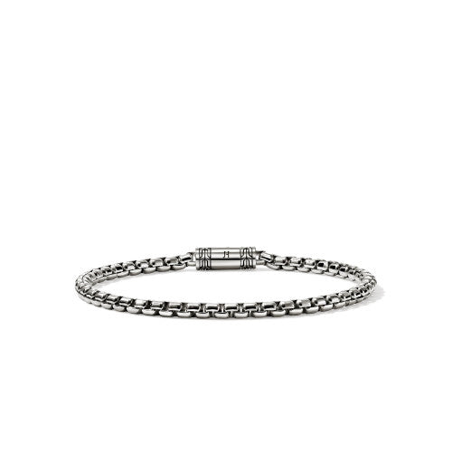 JH Box Chain Bracelet, Sterling Silver, 3.7MM