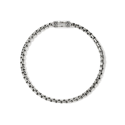 JH Box Chain Bracelet, Sterling Silver, 3.7MM