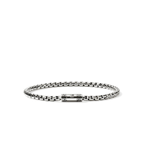 JH Box Chain Bracelet, Sterling Silver, 3.7MM