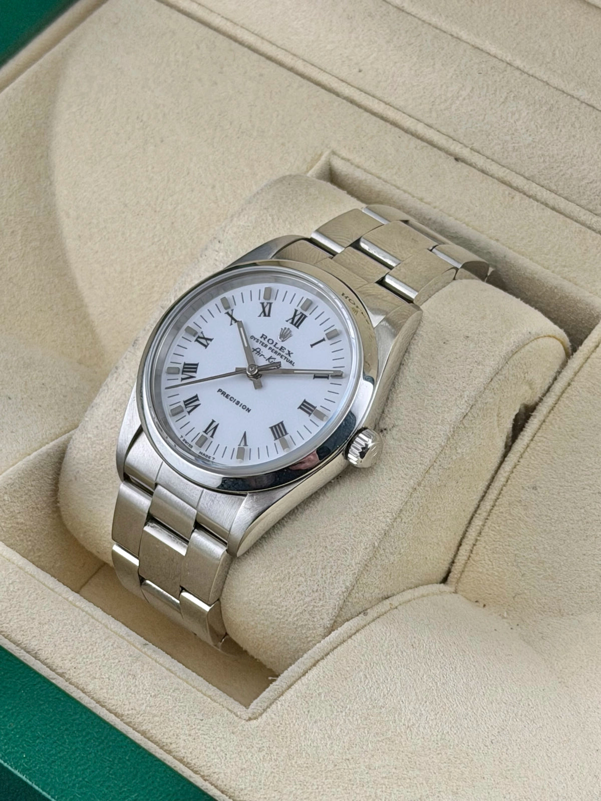 Rolex Air-King White Dial on Oyster 14000 1996