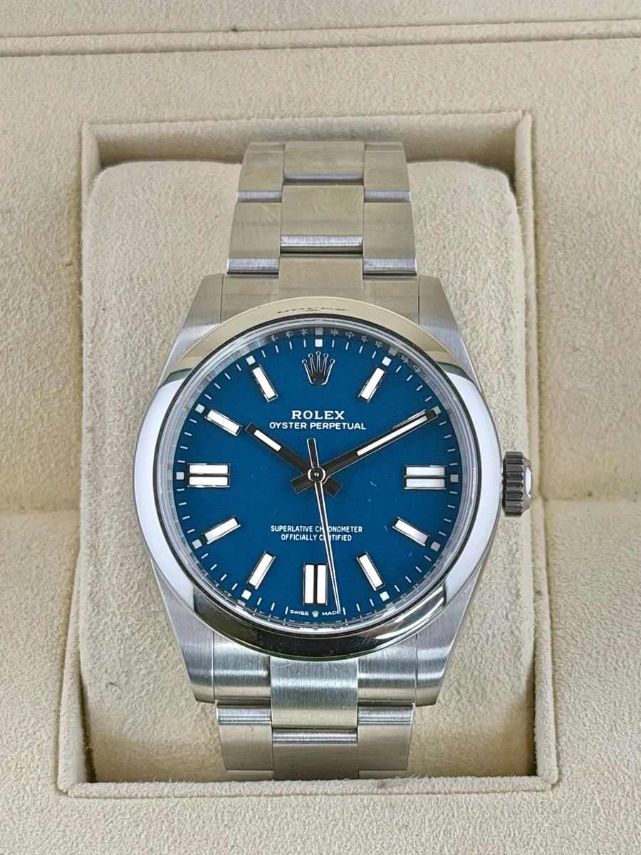 Rolex Oyster Perpetual 41 Blue Dial on Oyster 134300 Complete 2025