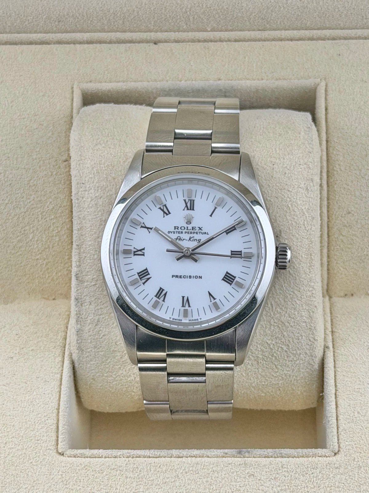 Rolex Air-King White Dial on Oyster 14000 1996