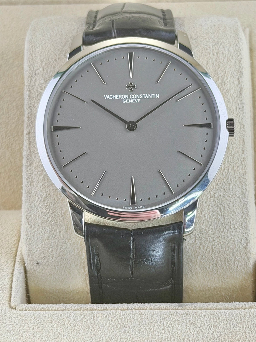 Vacheron Constantin Patrimony Grey Dial on Leather Strap 81180/000P-9539 Complete 2018