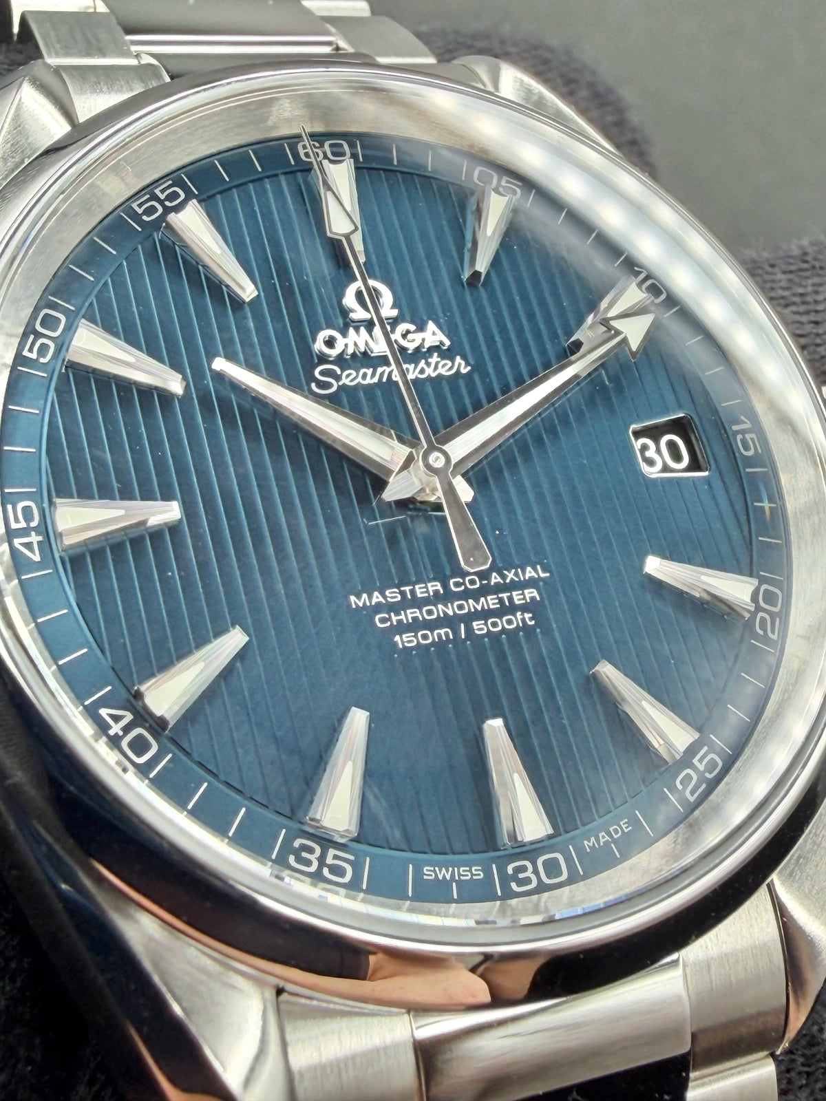 Omega Aqua Terra Blue Dial on Stainless Steel 231.10.42.21.03.003 Complete 2024