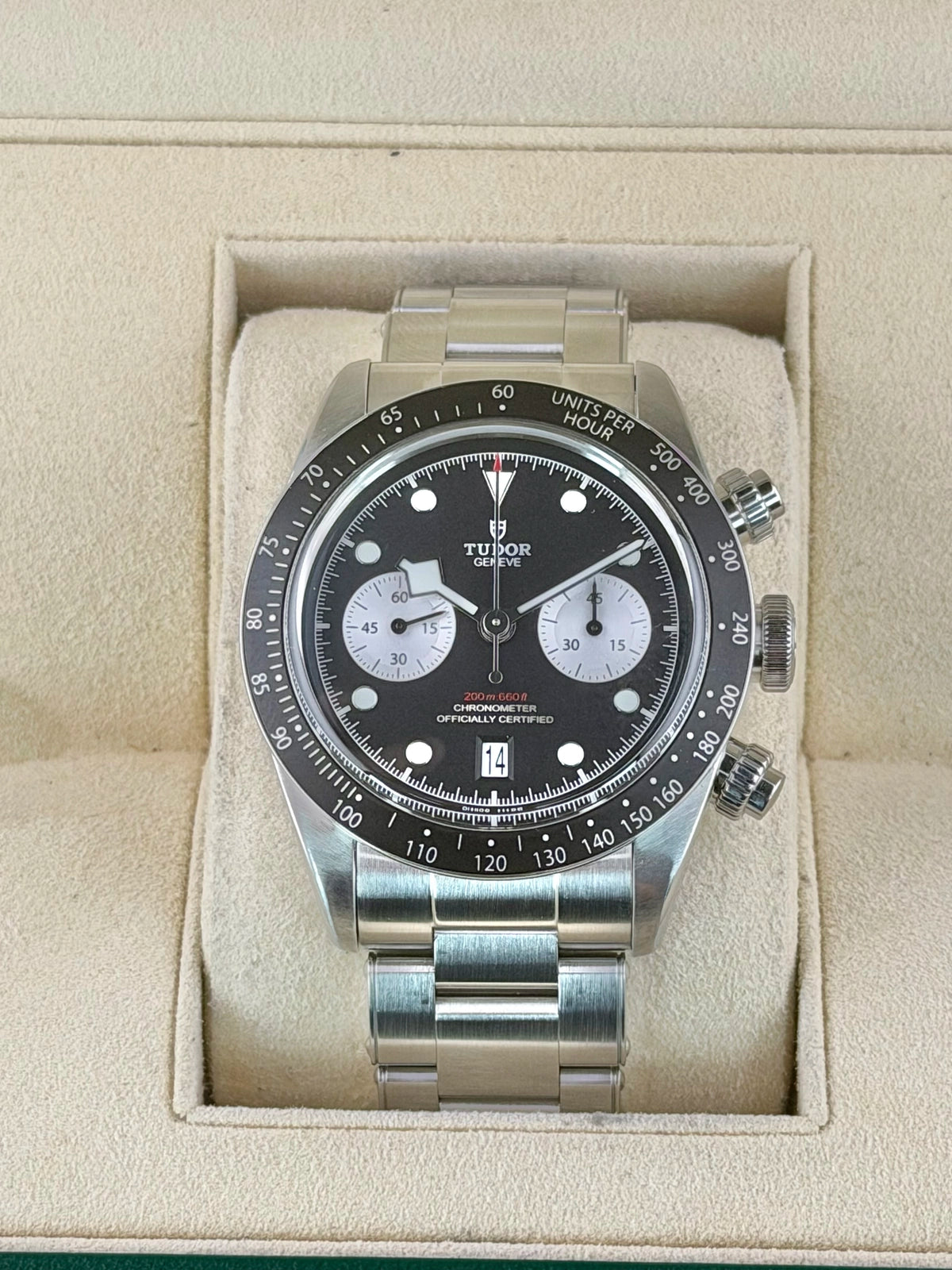 Tudor Black Bay Chrono Black Dial on Bracelet 79360N Complete 2023