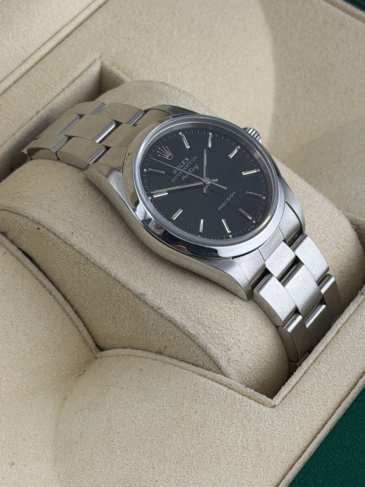 Rolex Air-King Black Dial on Oyster 14000 2006