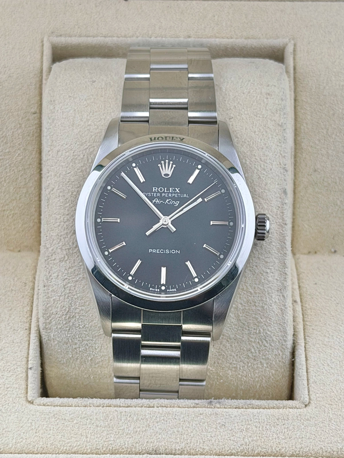 Rolex Air-King Black Dial on Oyster 14000 2006