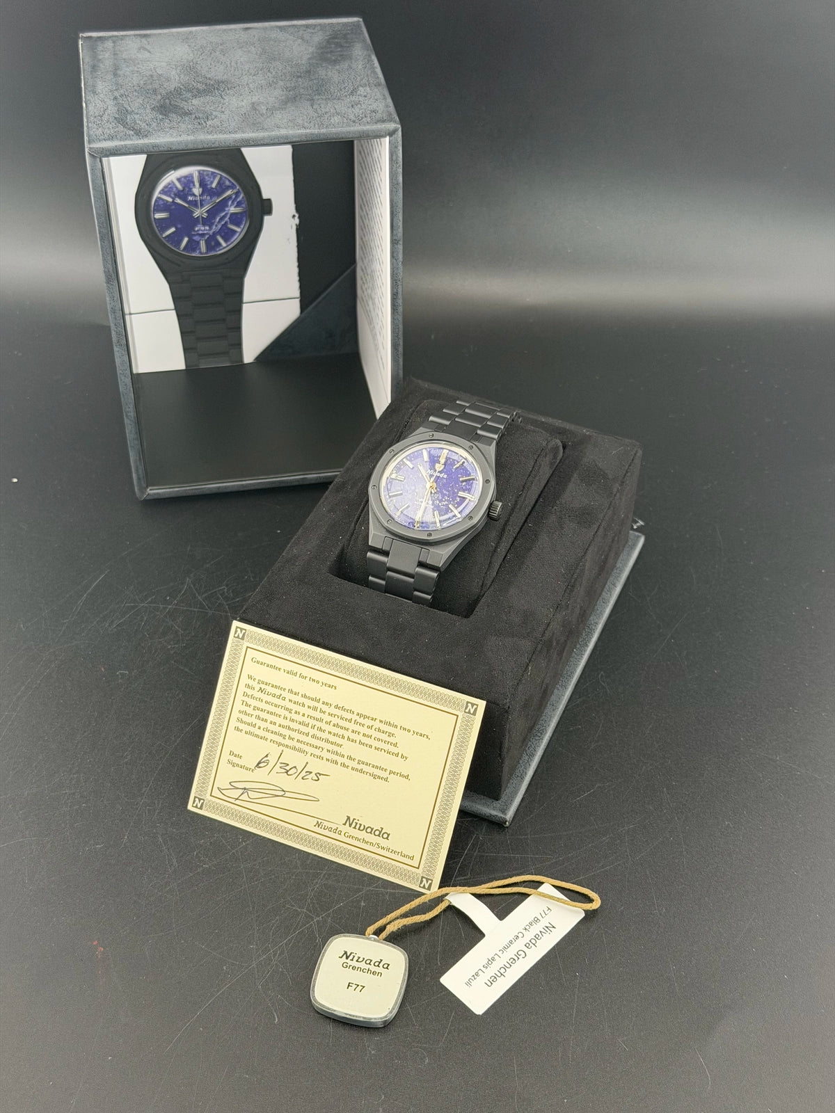 Nivada Lapis Lazuli Blue Dial on Bracelet 68022A77 Complete 2025