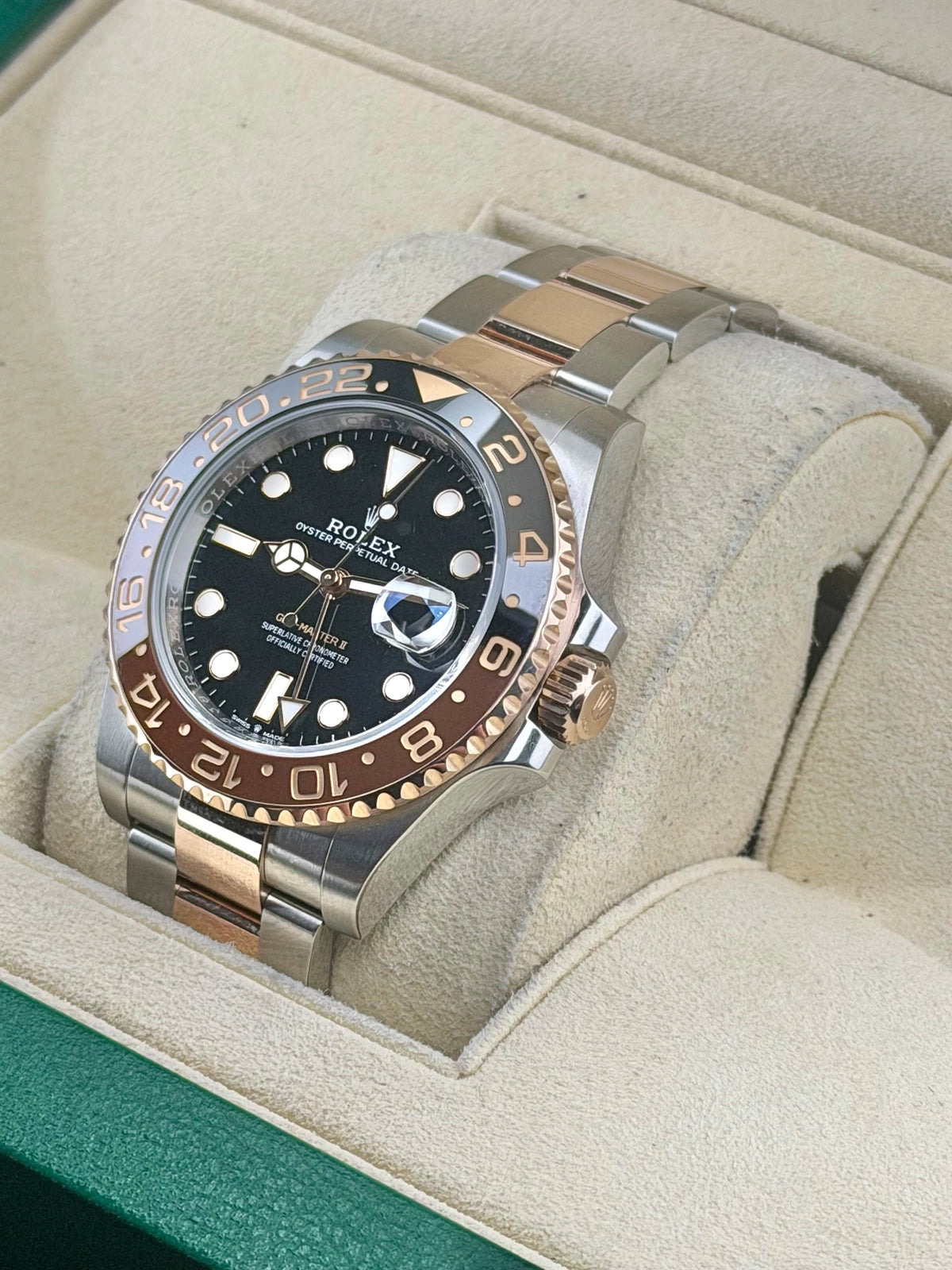 Rolex GMT-Master II "Root Beer" Black Dial on Oyster 126711CHNR Complete 2018