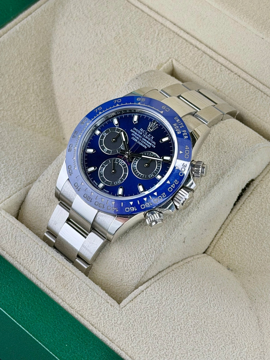 Rolex Daytona Blue Dial on Oyster 116500LN Papers 2026
