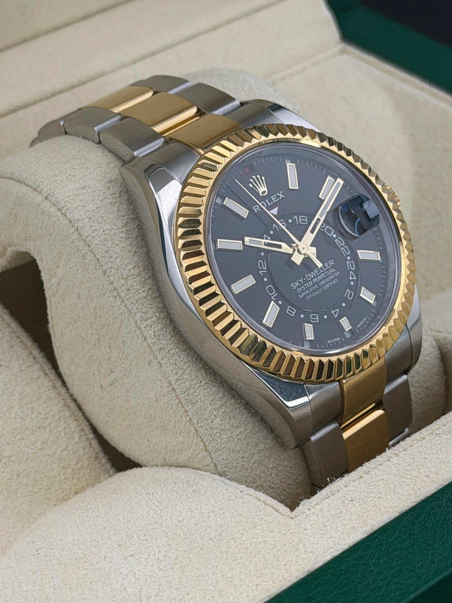 Rolex Sky-Dweller Black Dial on Oyster 326933 2011