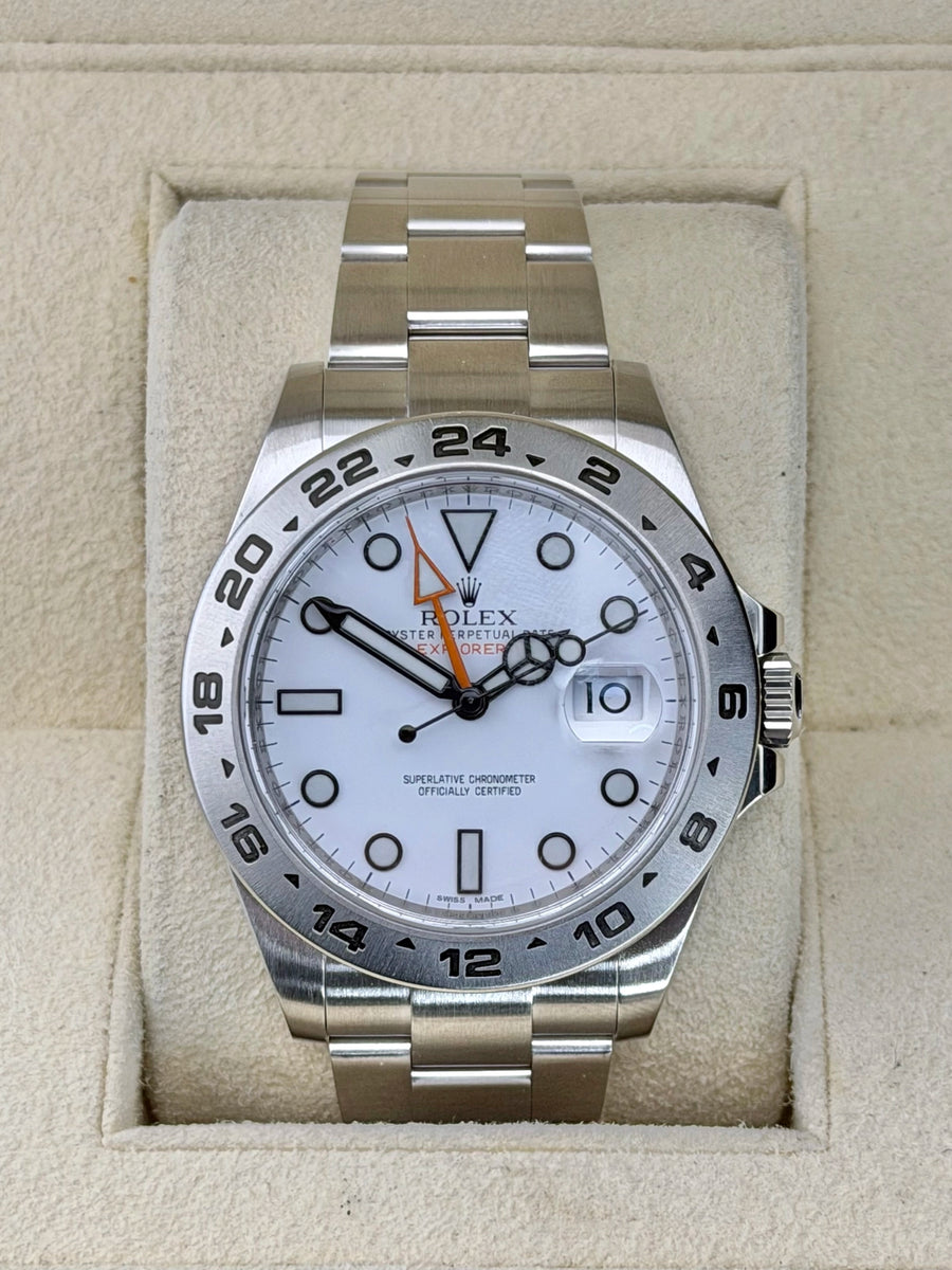 Rolex Explorer II White Dial on Oyster 216570 Complete 2012