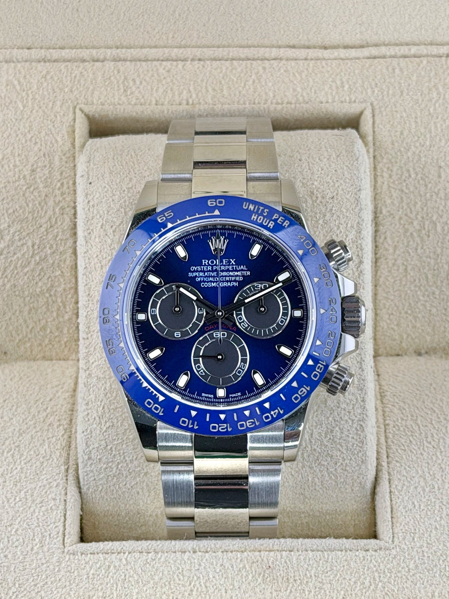 Rolex Daytona Blue Dial on Oyster 116500LN Papers 2026