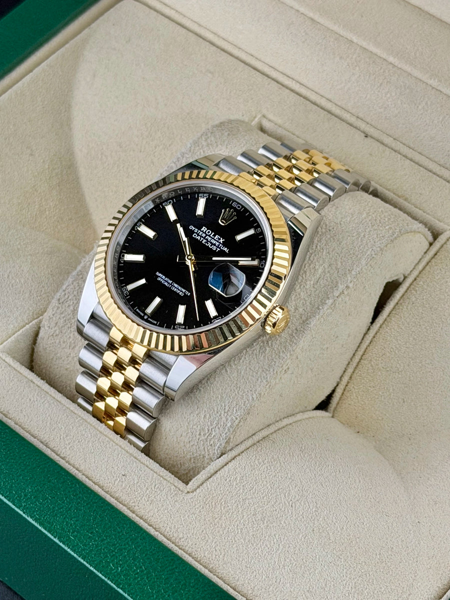 Rolex Datejust 41 Black Index Dial on Jubilee 126333 Complete 2023