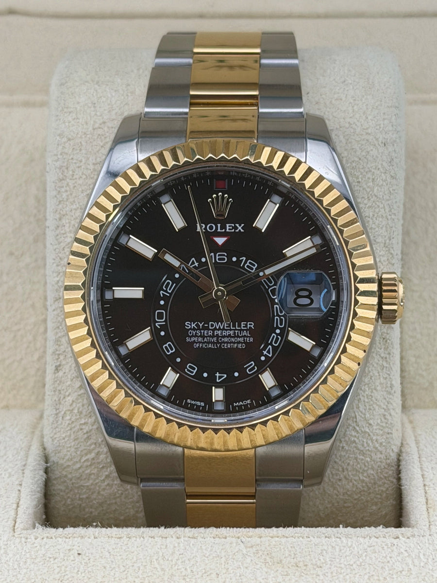 Rolex Sky-Dweller Black Dial on Oyster 326933 2011