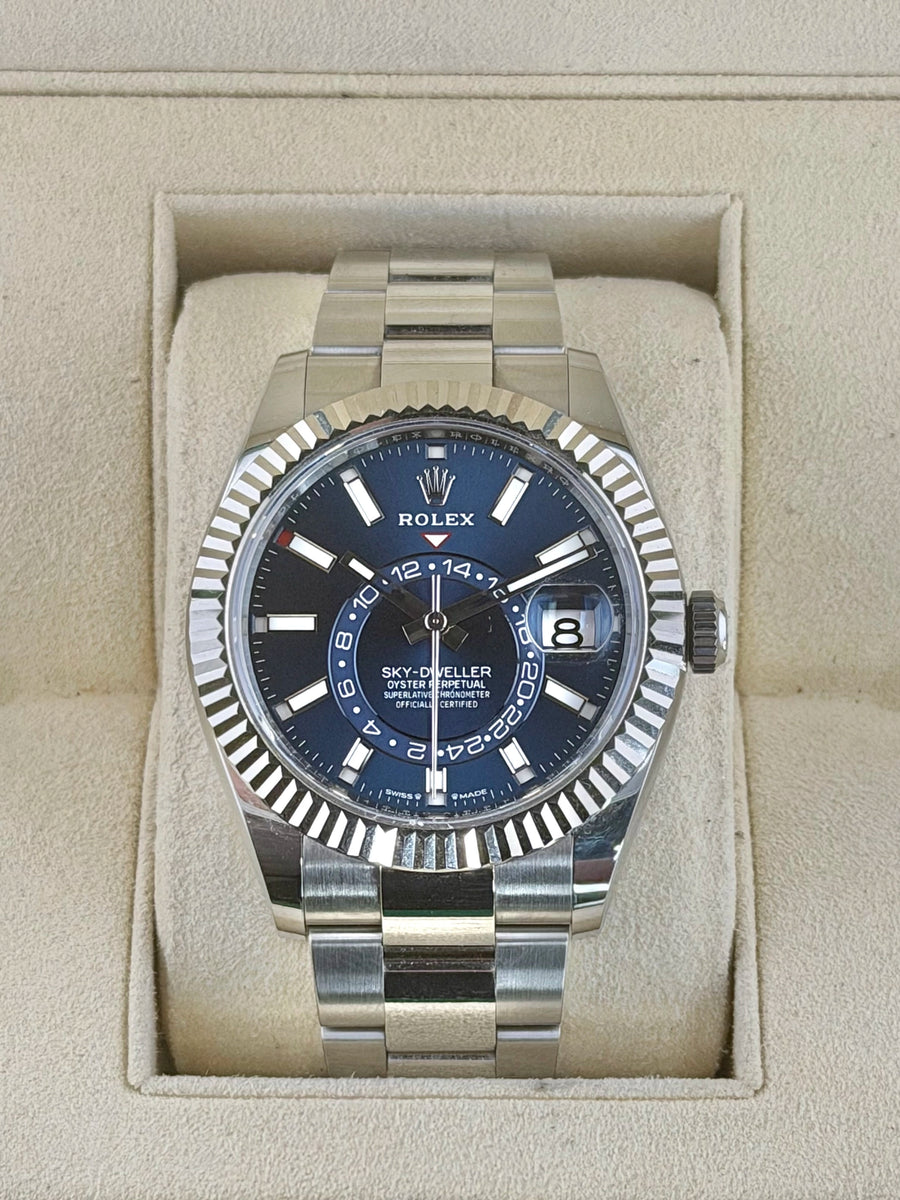 Rolex SkyDweller Blue Index Dial on Oyster 336934 Complete 2025