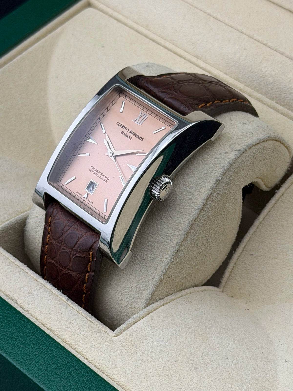 Cuervo Y Sobrinos Salmon Dial on A2412/1