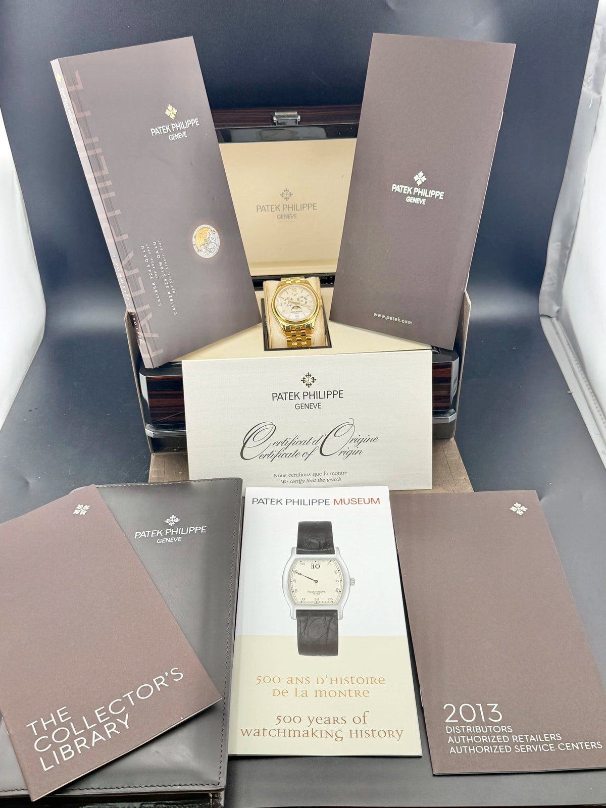 Patek Philippe Complications Annual Calendar White Dial on Yellow Gold 5146/1J-001 Complete 2014