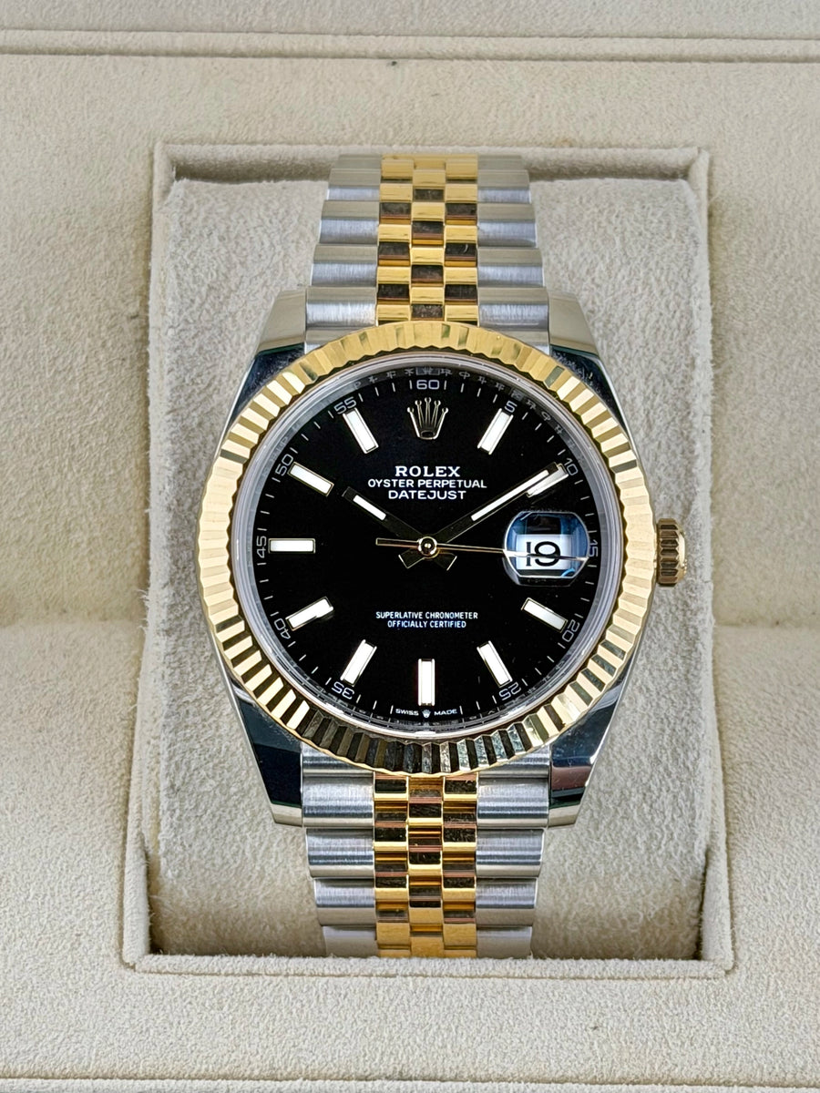 Rolex Datejust 41 Black Index Dial on Jubilee 126333 Complete 2023