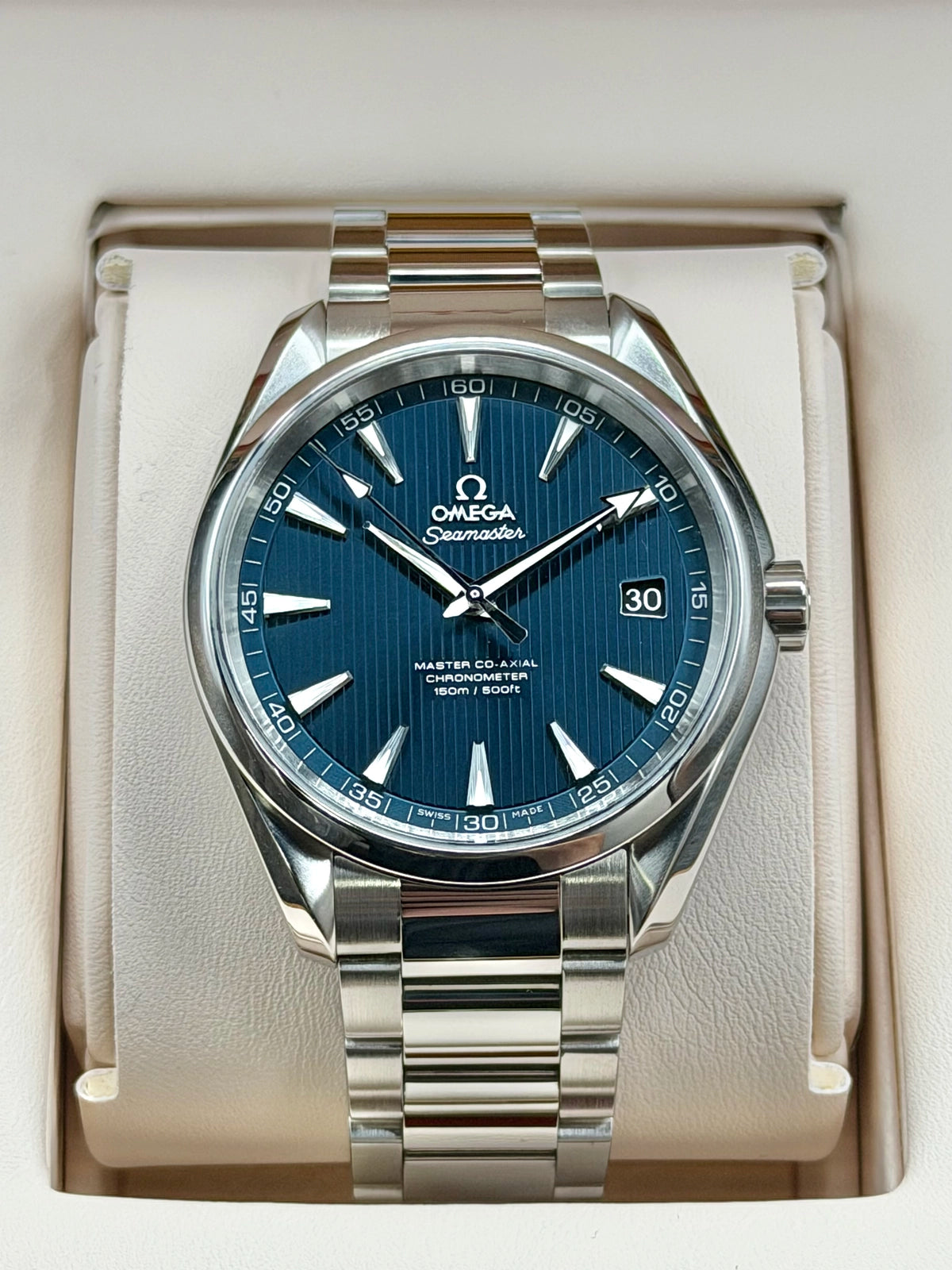 Omega Aqua Terra Blue Dial on Stainless Steel 231.10.42.21.03.003 Complete 2024