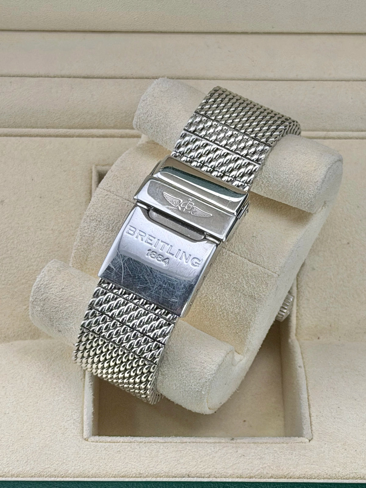 Breitling Transocean Black Dial on Bracelet AB0510 Complete