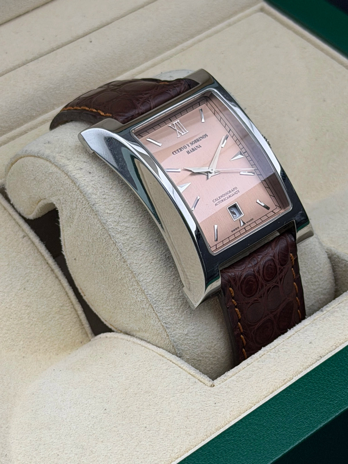 Cuervo Y Sobrinos Salmon Dial on A2412/1