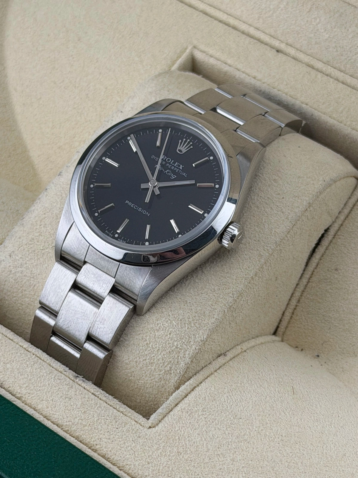 Rolex Air-King Black Dial on Oyster 14000 2006