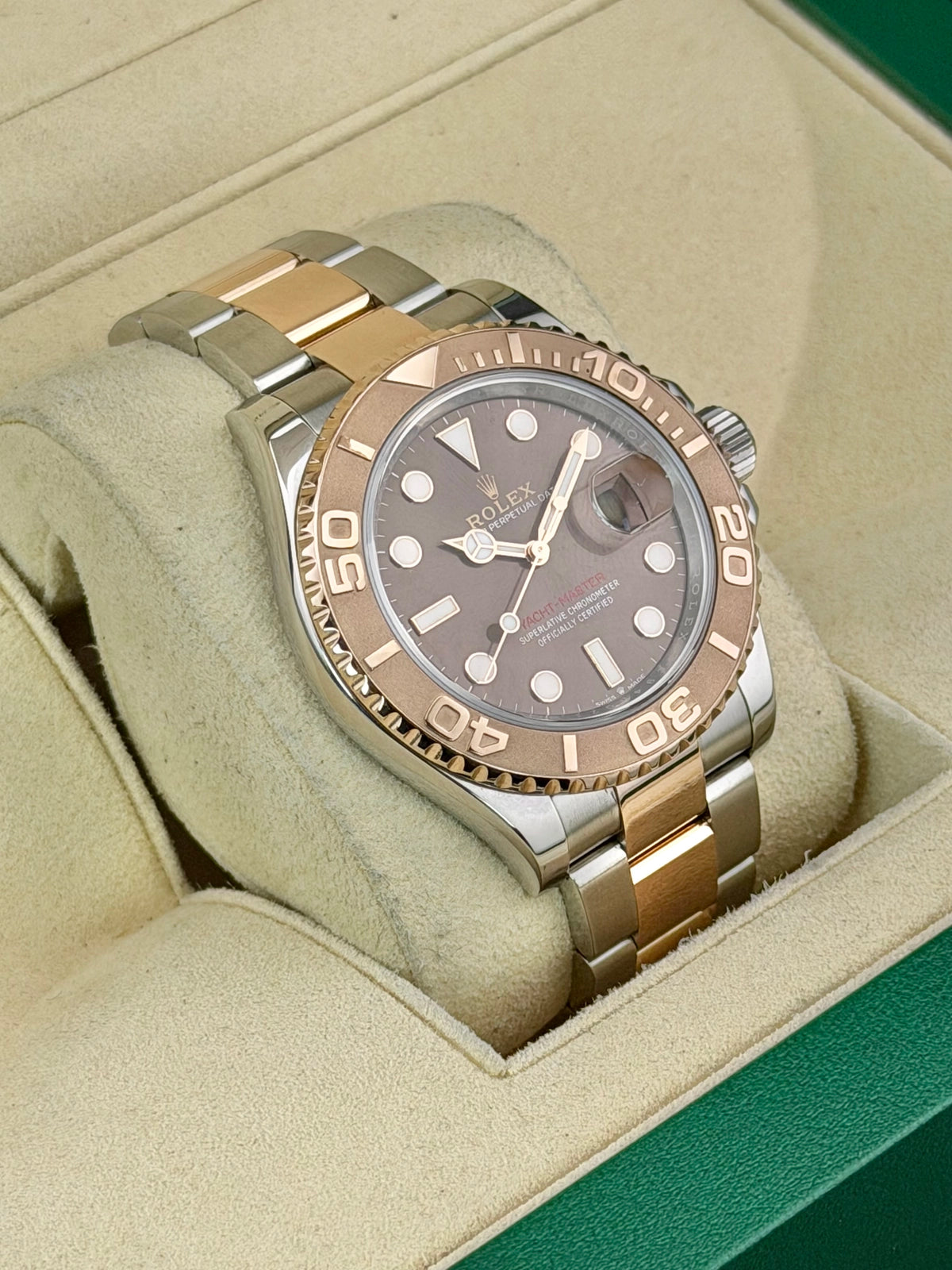 Rolex Yacht-Master Chocolate Dial on Oyster 126621 Complete 2023