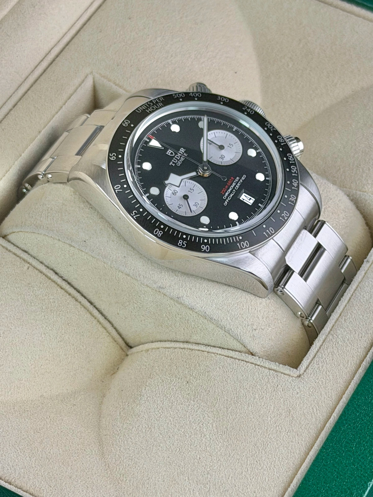 Tudor Black Bay Chrono Black Dial on Bracelet 79360N Complete 2023